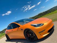 Gebraucht Tesla Model 3 Performance 377 kW (513 PS) 2021 Orange Limousine