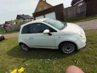 Gebraucht Fiat 500 Lounge 69 PS (50 kW) 2009 Weiß Cabrio