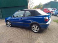 gebraucht VW Golf Cabriolet Bj. 97, HU 7/25, Color Concept blau, 90 PS, Alu