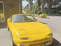 Gebraucht Mazda MX5 131 PS (96 kW) 1990 Gelb Cabrio