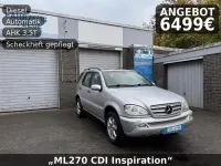 Brugt Mercedes ML270 163 HK (119 kW) 2004 Sølv SUV