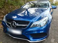 Usado Mercedes E220 AMG 170 CV (125 kW) 2016 Azul Descapotable