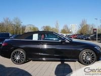 Gebraucht Mercedes C250 AMG 211 PS (155 kW) 2017 Obsidianschwarz metallic (metallic) Cabrio