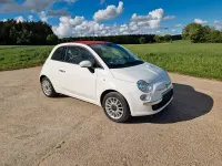 Gebraucht Fiat 500 Lounge 69 PS (50 kW) 2012 Weiß Cabrio