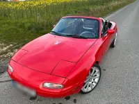 Gebraucht Mazda MX5 106 PS (77 kW) 1990 Rot Cabrio