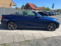 Gebraucht BMW 218 Sport Line 150 PS (110 kW) 2019 Mediterranblau metallic Cabrio