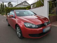 Gebraucht VW Golf Cabriolet 105 PS (77 kW) 2012 Rot Cabrio
