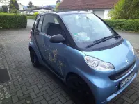 Gebraucht Smart ForTwo Cabrio Passion 71 PS (52 kW) 2010 Blau Cabrio