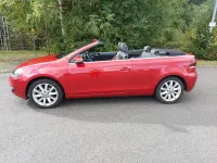 Gebraucht VW Golf Cabriolet Design 122 PS (89 kW) 2012 Rot Cabrio