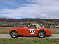 Brugt Austin Healey 100 90 HK (66 kW) 1955 Rød Cabriolet