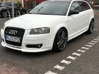 Gebraucht Audi A3 S-Line 160 PS (117 kW) 2007 Weiß Kleinwagen