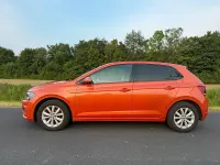 Usata VW Polo Highline 116 CV (85 kW) 2019 Arancione Utilitaria