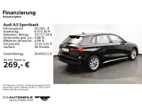 Gebraucht Audi A3 Basis 150 PS (110 kW) 2023 Brillantschwarz Limousine