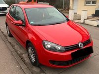 Gebraucht VW Golf VI Trendline 80 PS (58 kW) 2009 Rot Kleinwagen