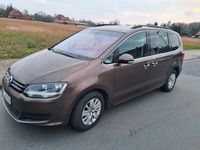 gebraucht VW Sharan 2,0 TDI Blue motion 103 kw AHK ALU Felgen, 7 sitzer