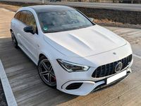 Gebraucht Mercedes CLA45 AMG Shooting Brake AMG 421 PS (309 kW) 2021 Weiß Kombi