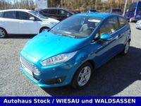 Gebraucht Ford Fiesta Titanium 101 PS (74 kW) 2013 Arubablau metallic (metallic) Kleinwagen