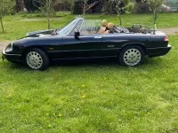 Gebraucht Alfa Romeo Spider 120 PS (88 kW) 1990 Schwarz Cabrio