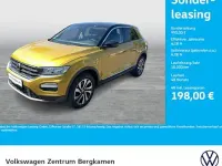 Gebraucht VW T-Roc Active 150 PS (110 kW) 2021 Kurkumagelb metallic/schwarz SUV