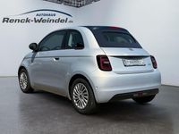 Neu Fiat 500e 69 kW (95 PS) 2025 Himmelblau (hellblau) Cabrio
