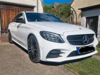 Gebraucht Mercedes C220 AMG line 194 PS (142 kW) 2019 Weiß Limousine