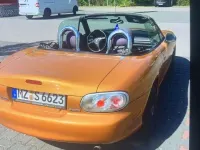 Second-hand Mazda MX5 110 CP (80 kW) 1999 Auriu Cabrio
