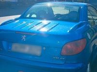 gebraucht Peugeot 206 CC Cabrio Sportfedern Blau