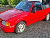 Gebraucht Ford Escort Cabriolet 90 PS (66 kW) 1987 Rot Cabrio