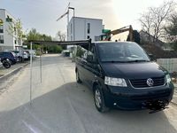 gebraucht VW Multivan T5 schwarz, 7 Sitze, Markise