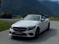 gebraucht Mercedes C200 d Cabrio Cabriolet weiß / schwarz