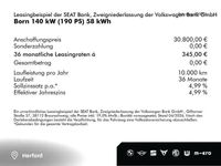 Neu Cupra Born 139 kW (190 PS) 2026 Glacial white metallic (weiß) Kleinwagen