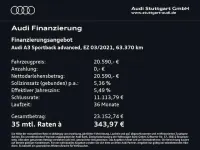 Gebraucht Audi A3 Sportback e-tron Ambiente 204 PS (150 kW) 2021 Atollblau metallic Kleinwagen