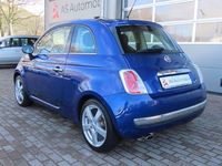 Gebraucht Fiat 500 69 PS (50 kW) 2009 Blu elettrico/magnetico/americ Cabrio