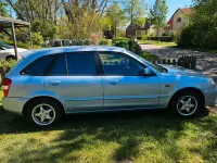Second-hand Mazda 323F 98 CP (72 kW) 2001 Albastru Break