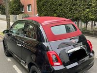 gebraucht Fiat 500 Cabrio schwarz/rot
