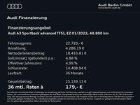 Gebraucht Audi A3 Advanced Plus 110 PS (80 kW) 2023 Mythosschwarz metallic Limousine
