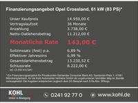 gebraucht Opel Crossland Edition 1.2 EU6d Start-Stop LED Tempomat Klimaanlage