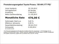 Gebraucht Toyota Proace Verso Team 177 PS (130 kW) 2024 Silber Kombi