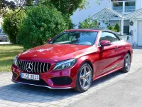 Gebraucht Mercedes C220 AMG line 170 PS (125 kW) 2017 Rot Cabrio