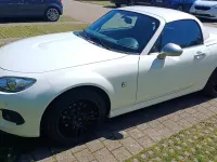 Second-hand Mazda MX5 Sendo 160 CP (117 kW) 2014 Alb Cabrio