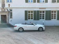 gebraucht Mercedes 220 CDI Cabriolet, Aussen weiß, Verdeck blau, Innen hellgrau
