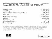 gebraucht Mini Cooper SE 3-Tür Trim L Navi+ H/K HUD RFK Shz 17"