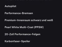 Gebraucht Tesla Model 3 Performance 359 kW (489 PS) 2019 Weiß Limousine