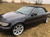 Gebraucht BMW 320 Cabriolet 150 PS (110 kW) 2006 Schwarz Cabrio