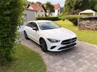 Gebraucht Mercedes CLA250e 218 PS (160 kW) 2021 Weiß Coupé