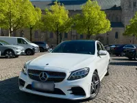 Gebraucht Mercedes C160 AMG line 129 PS (94 kW) 2019 Weiß Coupé