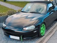 gebraucht Mazda MX5 1.6 NB - in solidem Zustand HU 06/25 "Black Beauty"