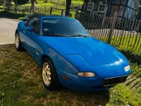Gebraucht Mazda MX5 116 PS (85 kW) 1990 Blau Cabrio