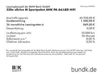gebraucht BMW 330e xDrive M Sportpaket AHK DA Ad.LED LHZ RFK HUD