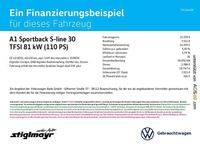 Gebraucht Audi A1 Sportback S-Line 110 PS (80 kW) 2021 Chronosgrau metallic Kleinwagen